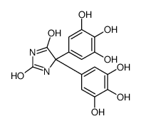 5,5-bis(3,4,5-trihydroxyphenyl)imidazolidine-2,4-dione结构式