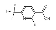 2-Bromo-6-(trifluoromethyl)-3-pyridinecarboxylic structure