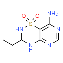 2H-Pyrimido[4,5-e]-1,2,4-thiadiazin-8-amine,3-ethyl-3,4-dihydro-,1,1-dioxide(9CI) picture