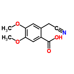 2-(Cyanomethyl)-4,5-dimethoxybenzoic acid结构式