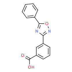 3-(5-Phenyl-1,2,4-oxadiazol-3-yl)benzoic acid结构式