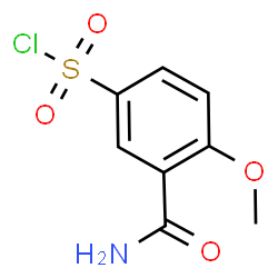 3-(aminocarbonyl)-4-methoxybenzenesulfonyl chloride structure