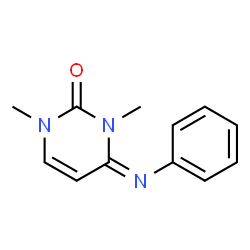 2(1H)-Pyrimidinone,3,4-dihydro-1,3-dimethyl-4-(phenylimino)-(9CI)结构式