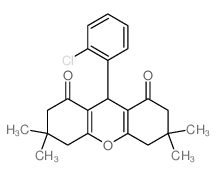 1H-Xanthene-1,8(2H)-dione,9-(2-chlorophenyl)-3,4,5,6,7,9-hexahydro-3,3,6,6-tetramethyl-结构式