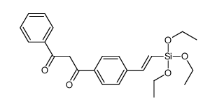 1-phenyl-3-[4-(2-triethoxysilylethenyl)phenyl]propane-1,3-dione Structure