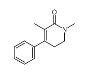 1,3-dimethyl-4-phenyl-5,6-dihydropyridin-2(1H)-one结构式