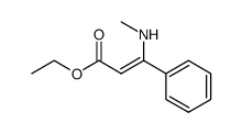 (Z)-ethyl 3-(methylamino)-3-phenylacrylate Structure