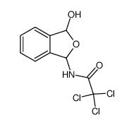 1-hydroxy-3-trichloroacetamidophthalan Structure