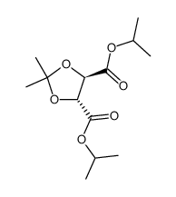 (4R,5R)-2,2-dimethyl-1,3-Dioxolane-4,5-dicarboxylic acid 4,5-bis(1-Methylethyl) ester Structure