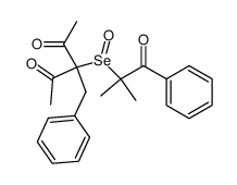 3-benzyl-3-((2-methyl-1-oxo-1-phenylpropan-2-yl)seleninyl)pentane-2,4-dione结构式