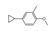 2-methyl-4-cyclopropylanisole结构式