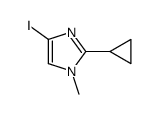 2-cyclopropyl-4-iodo-1-methylimidazole Structure