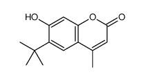 6-tert-butyl-7-hydroxy-4-methylchromen-2-one Structure