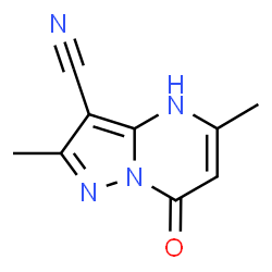 2,5-Dimethyl-7-oxo-4,7-dihydropyrazolo[1,5-a]pyrimidine-3-carbonitrile结构式