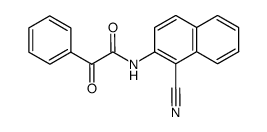N-(1-cyanonaphthalen-2-yl)-2-oxo-2-phenylacetamide结构式
