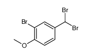 2-bromo-4-(dibromomethyl)-1-methoxybenzene结构式