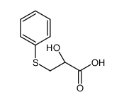 (2S)-2-hydroxy-3-phenylsulfanylpropanoic acid结构式