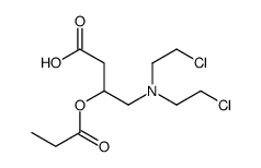 4-[bis(2-chloroethyl)amino]-3-propanoyloxybutanoic acid Structure