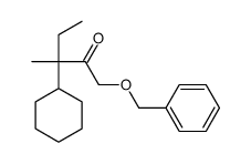 3-cyclohexyl-3-methyl-1-phenylmethoxypentan-2-one结构式