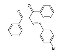 diphenyl-propanetrione 2-[(4-bromo-phenyl)-hydrazone] Structure