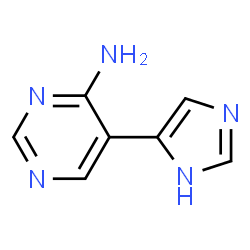 4-Pyrimidinamine,5-(1H-imidazol-4-yl)- (9CI)结构式