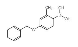 4-苄氧基-2-甲基苯硼酸结构式