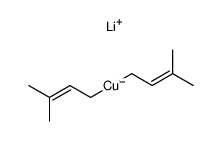 lithium bis(3-methylbut-2-en-1-yl)cuprate(I) Structure