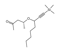 (4R)-4-((1-(trimethylsilyl)oct-1-yn-3-yl)oxy)pentan-2-one Structure