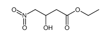 3-hydroxy-4-nitro-butyric acid ethyl ester Structure