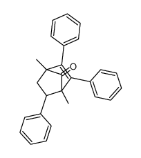 1,4-dimethyl-2,3,5-triphenyl-norborn-2-en-7-one结构式