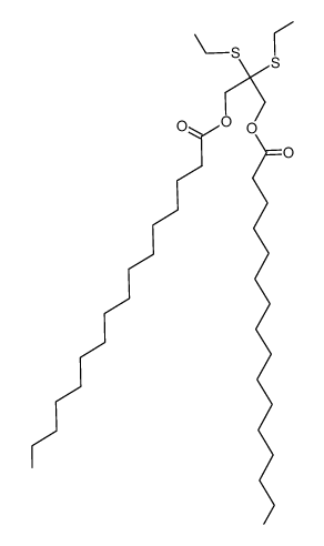 1,3-bis-palmitoyloxy-acetone-diethyldithioacetal Structure