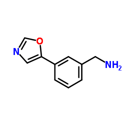 1-[3-(1,3-Oxazol-5-yl)phenyl]methanamine Structure