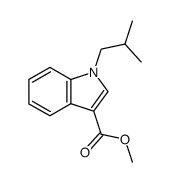 methyl 1-isobutyl-1H-indole-3-carboxylate结构式