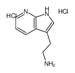 2-(1H-pyrrolo[2,3-b]pyridin-3-yl)ethanamine,dihydrochloride结构式