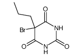 5-bromo-5-propyl-pyrimidine-2,4,6-trione结构式
