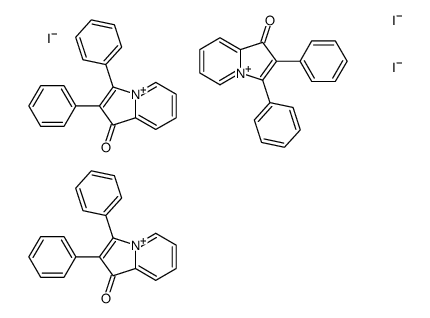 2,3-DIPHENYL-1-OXOINDOLIZINIUM TRIIODIDE Structure