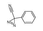 3-cyano-3-phenyldiazirine Structure