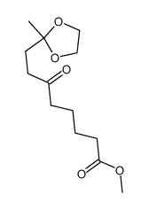 8-(2'-Methyl-1',3'-dioxolan-2'-yl)-6-oxooctansaeure-methylester Structure