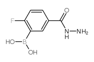 3-二羟硼基-4-氟苯甲酰肼结构式
