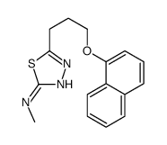 N-methyl-5-(3-naphthalen-1-yloxypropyl)-1,3,4-thiadiazol-2-amine结构式