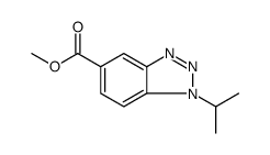 1H-Benzotriazole-5-carboxylic acid, 1-(1-methylethyl)-, methyl ester结构式