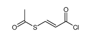 S-(3-chloro-3-oxoprop-1-enyl) ethanethioate Structure