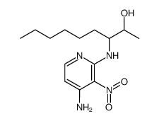 erythro-4-amino-2-((2-hydroxy-3-nonyl)amino)-3-nitropyridine Structure