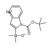 SODIUM (N-(BOC)-2-INDOLYL)DIMETHYLSILANOLATE Structure