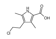 4-(2-chloroethyl)-3,5-dimethyl-1H-pyrrole-2-carboxylic acid Structure