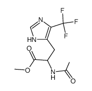 α-N-Acetyl-4-(trifluoromethyl)-L-histidine-methyl ester结构式