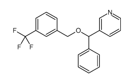 3-[phenyl-[[3-(trifluoromethyl)phenyl]methoxy]methyl]pyridine结构式