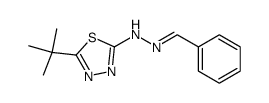benzaldehyde 5-t-butyl-1,3,4-thiadiazolyl hydrazone Structure