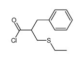 2-benzyl-3-(ethylthio)propanoyl chloride Structure