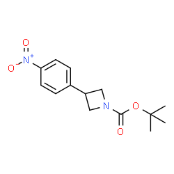 3-(4-硝基苯基)氮杂环丁烷-1-羧酸叔丁酯结构式